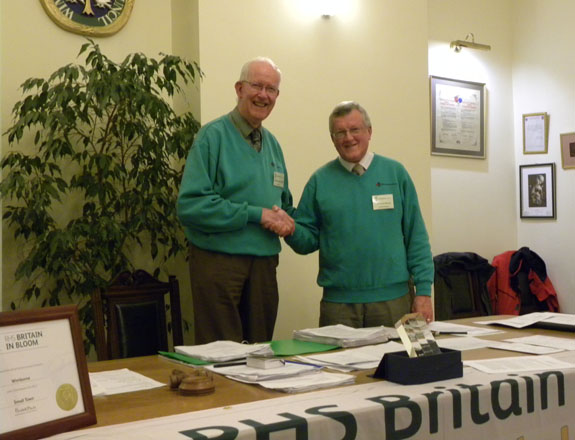 A new Chairman was appointed...Mr. Richard Nunn and the Picture attached
shows Anthony Oliver (left) handing over to Richard Nunn.
