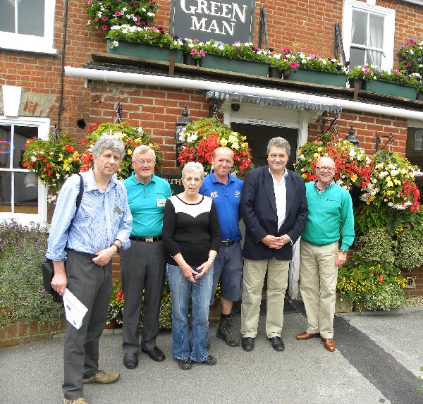 Judging outside The Green Man
