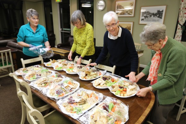 Preparing the food