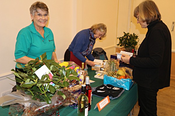 a raffle was held