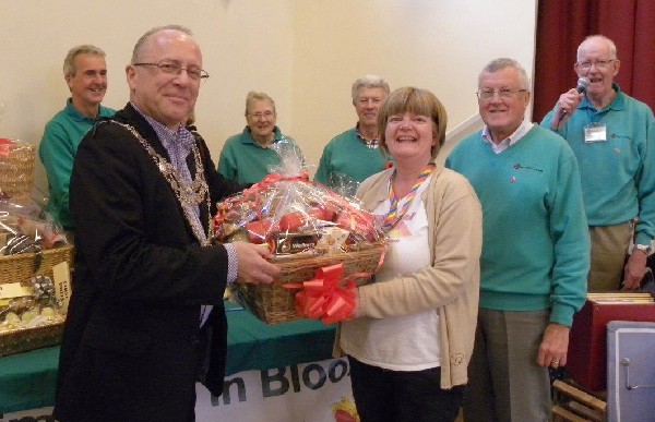 Zena Brown from Rebekah Fund, won second prize in the raffle