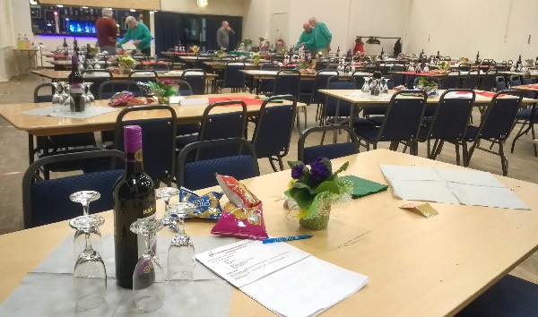 Preparing the hall