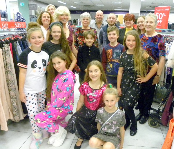 The Fashion Show models, after the event